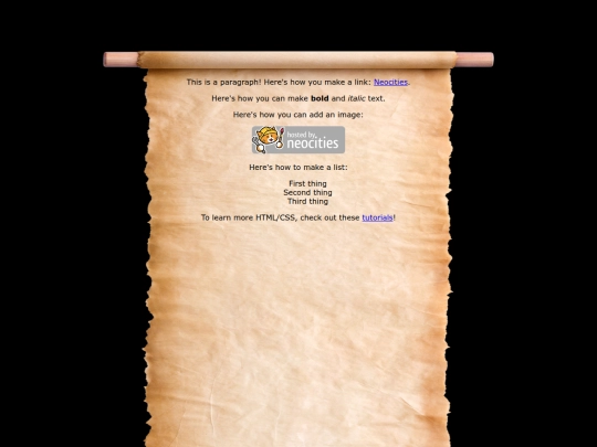 Blog screenshot