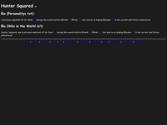 Wiki/Bio/Hunter screenshot