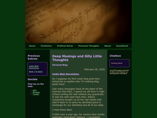 Website screenshot