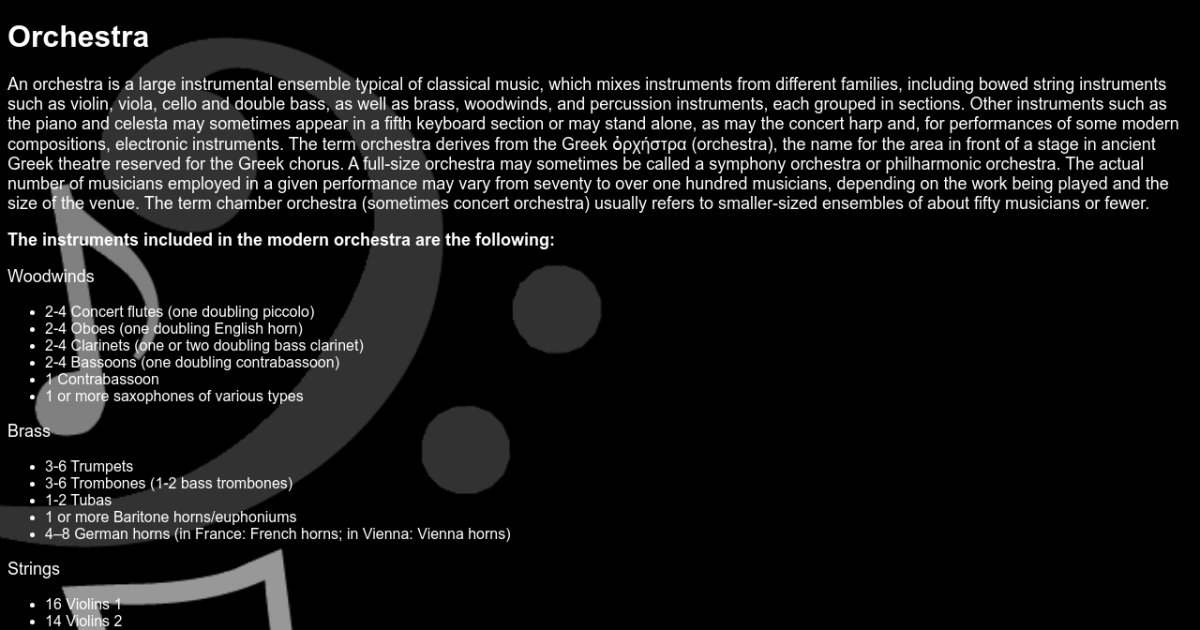 World of Music Orchestra