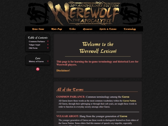 Website screenshot