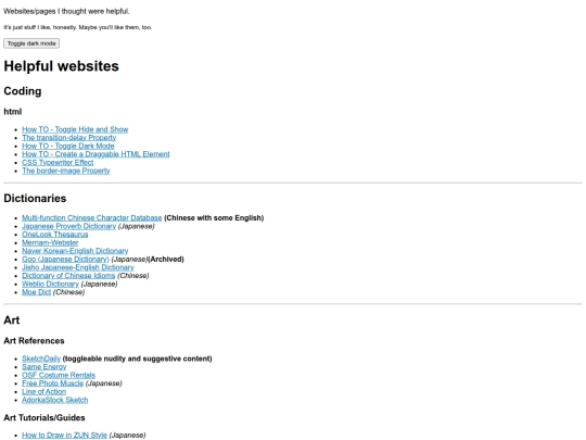 other/helpfulsites screenshot