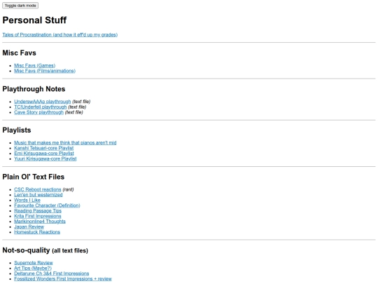 personal_stuff screenshot