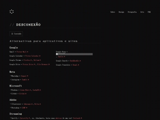 Website screenshot