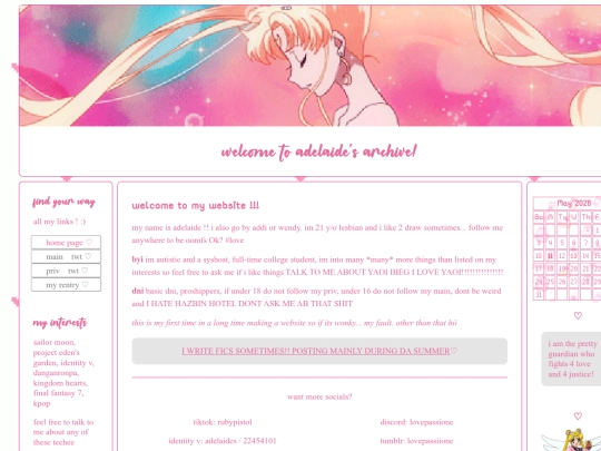 Website screenshot