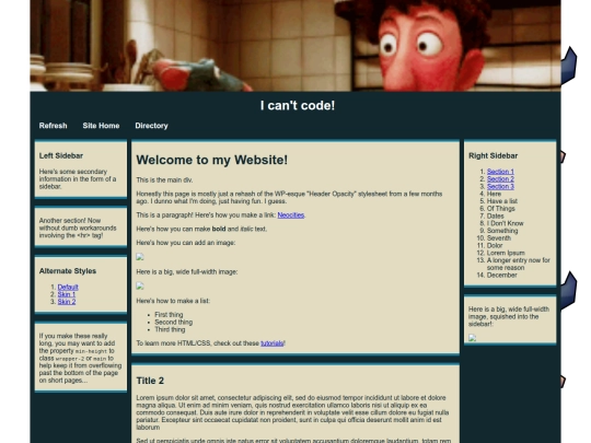 Website screenshot