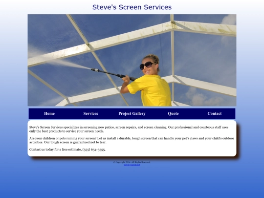 Website screenshot