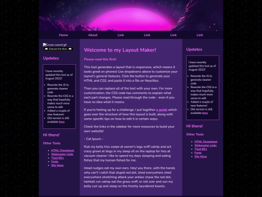 Website screenshot