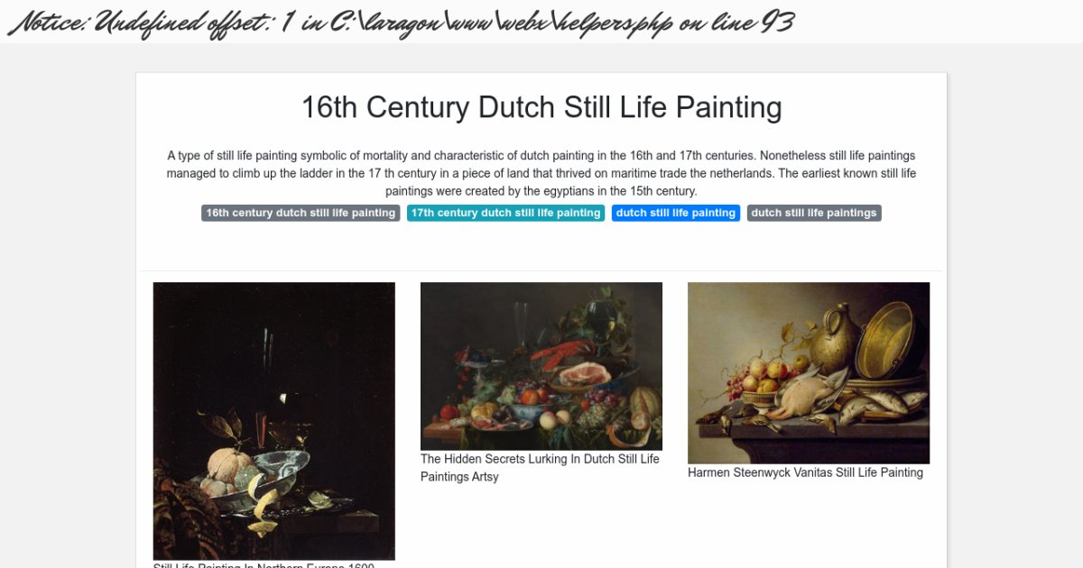 16th Century Dutch Still Life Painting