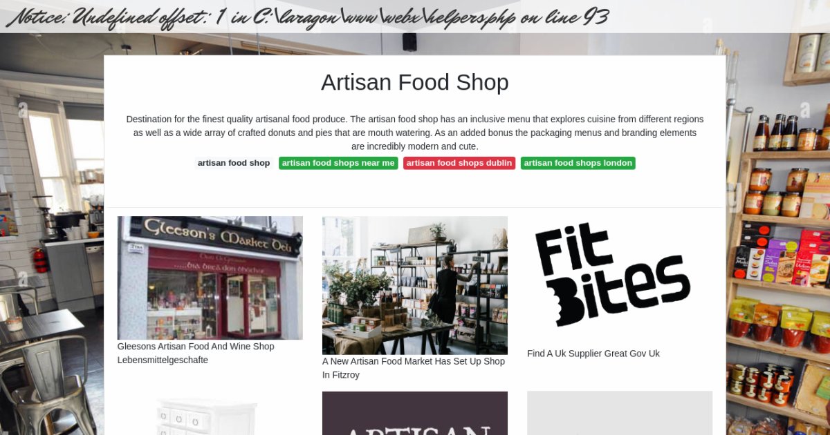 Artisan Food Shop