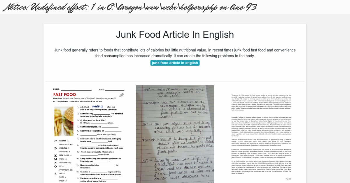 junk-food-article-in-english