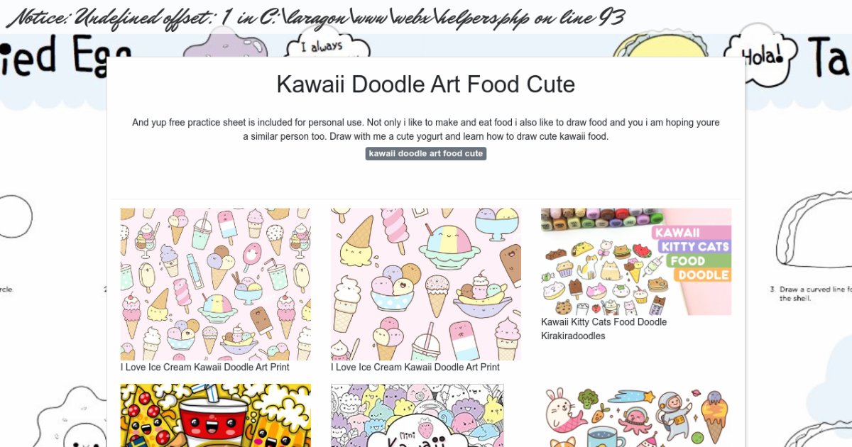 Kawaii Doodle Art Food Cute