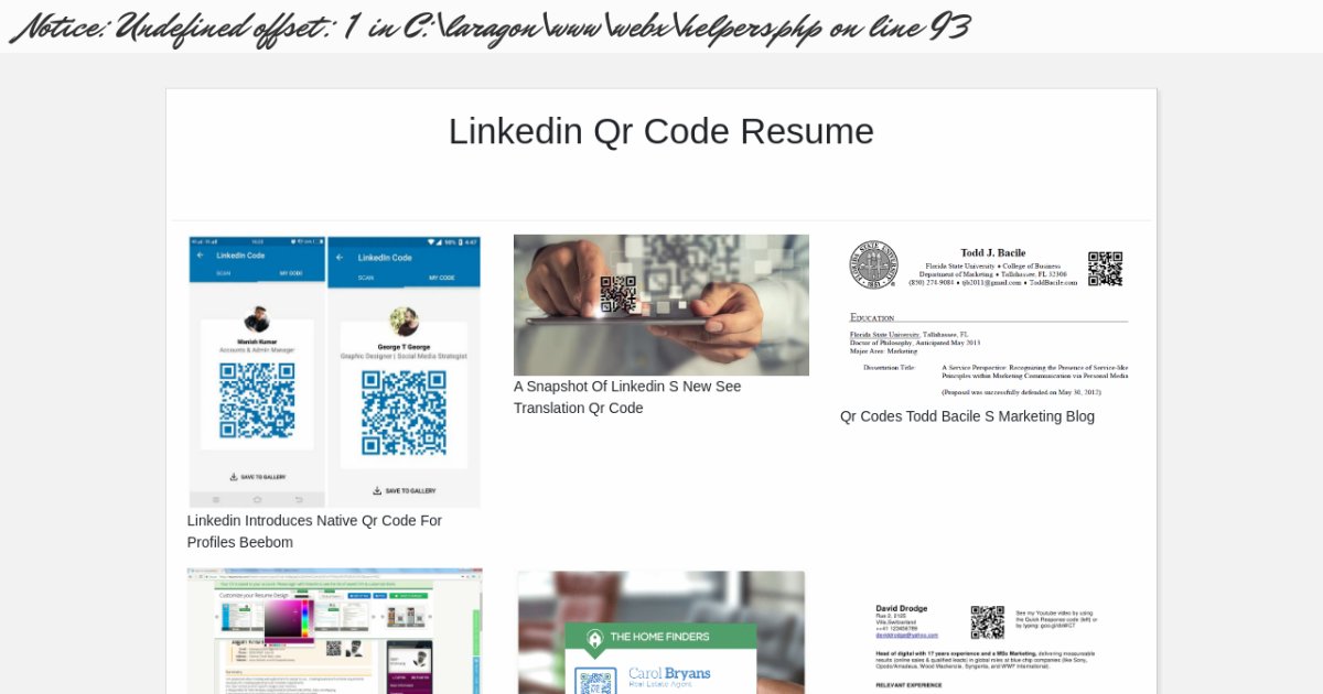 Linkedin Qr Code Resume - Linkedin Qr Code Resume.html 