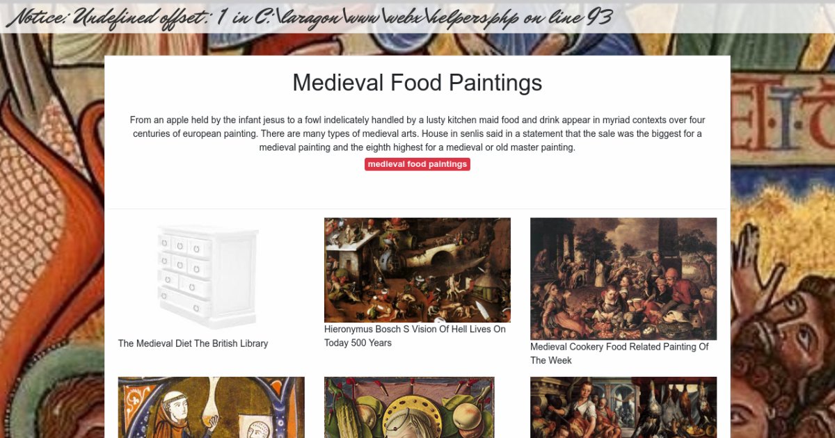 Medieval Food Paintings