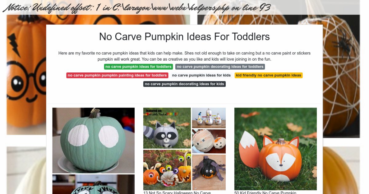 No Carve Pumpkin Ideas For Toddlers no-carve-pumpkin-ideas-for-toddlers