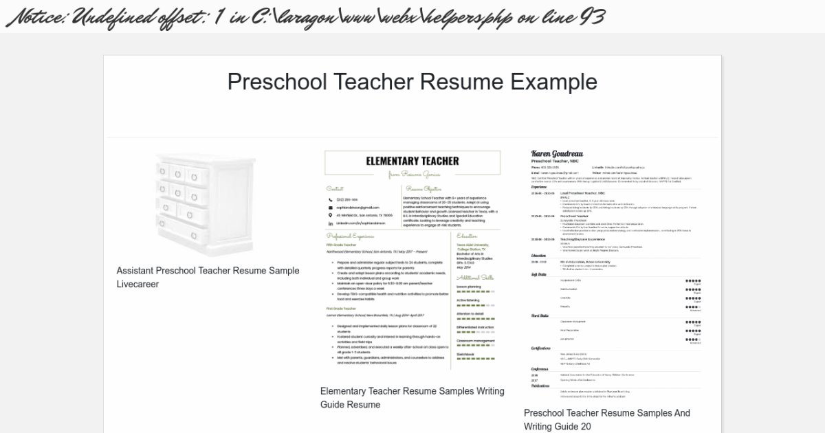 teacher resume job duties