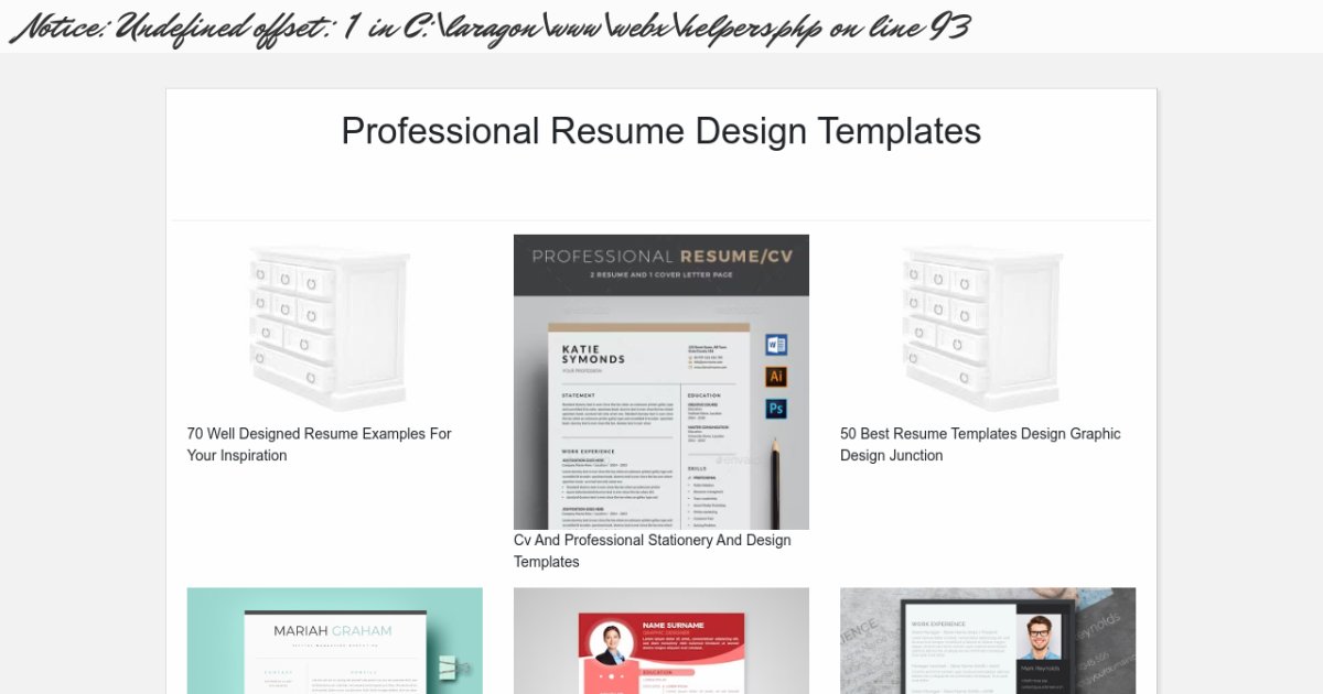 Professional Resume Design Templates