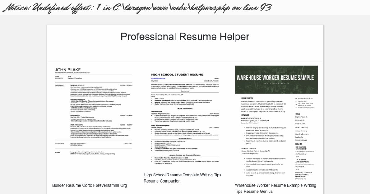 resume helper