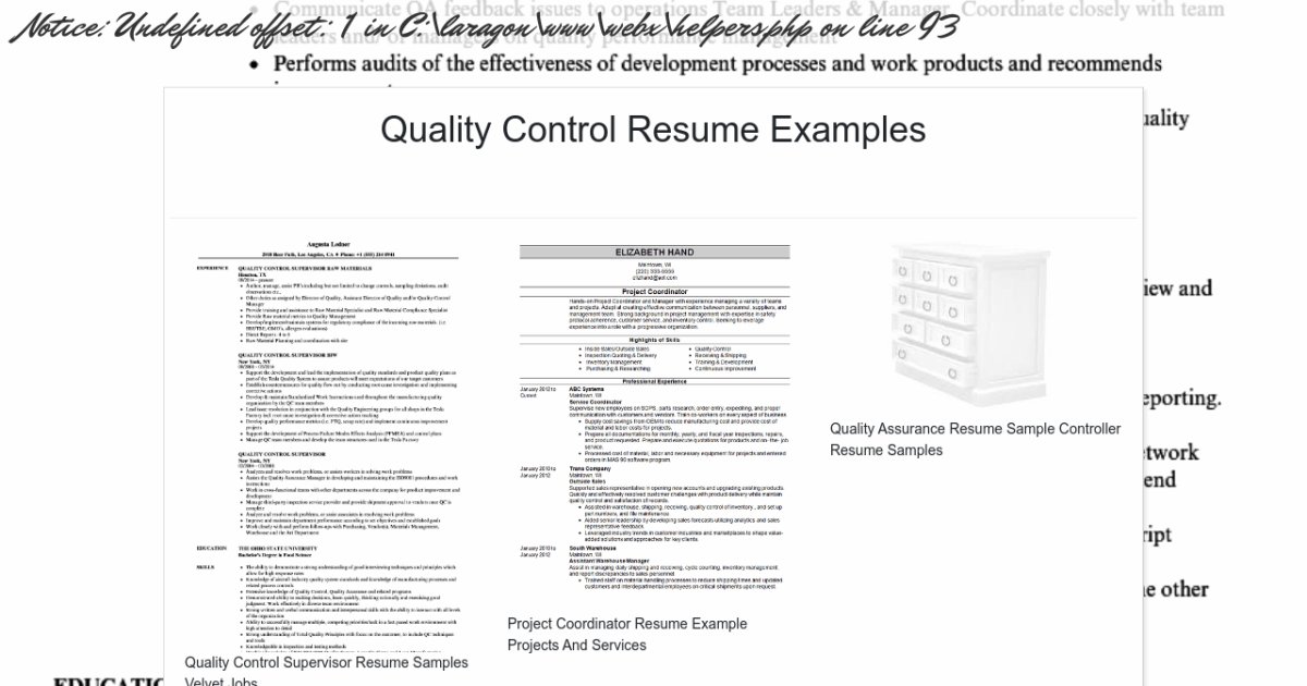 quality-control-resume-examples