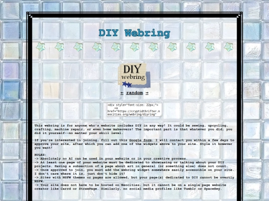 webring/diyring screenshot