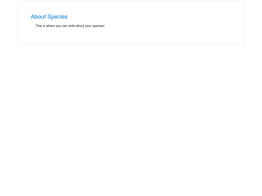 species screenshot