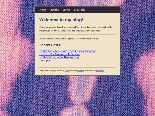 Website screenshot