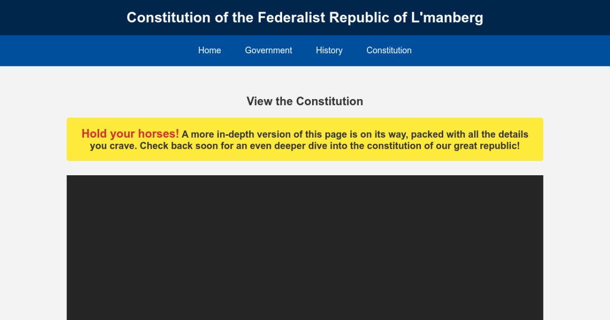 Constitution Federalist Republic Of L Manberg