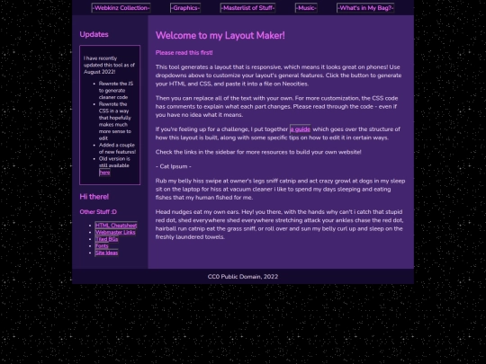 Website screenshot
