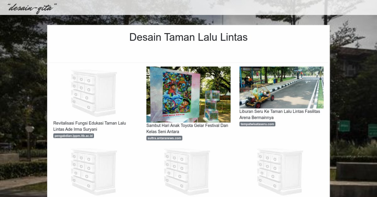 Desain Taman Lalu Lintas