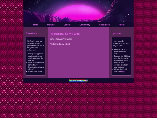Website screenshot