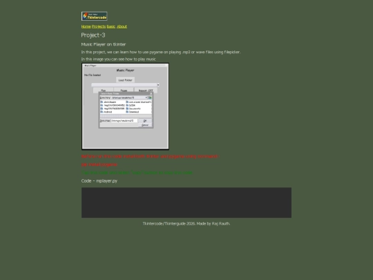 Website screenshot