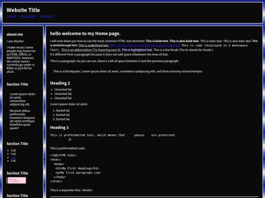 Website screenshot