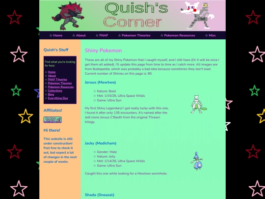 Website screenshot
