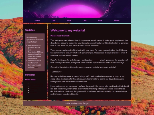Website screenshot