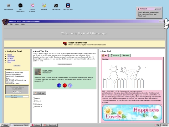 Website screenshot