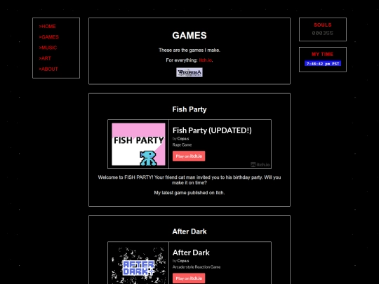 Website screenshot