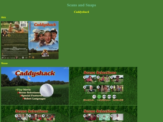 DVDs-Caddyshack screenshot