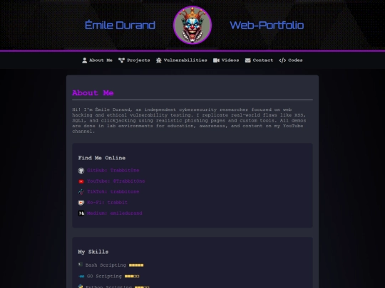 Website screenshot