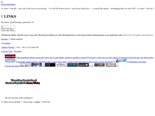 links screenshot