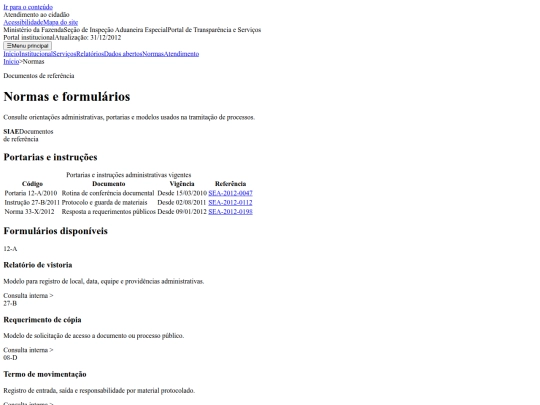 normas screenshot