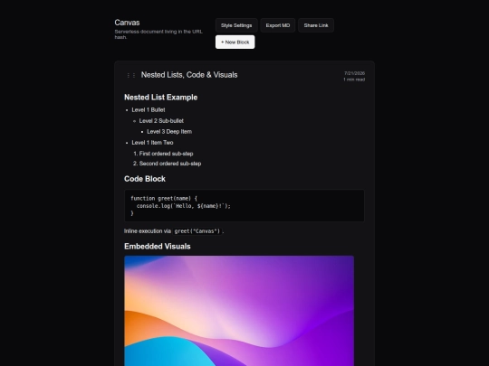 testing/minipage screenshot