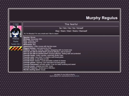 pages/murphy screenshot