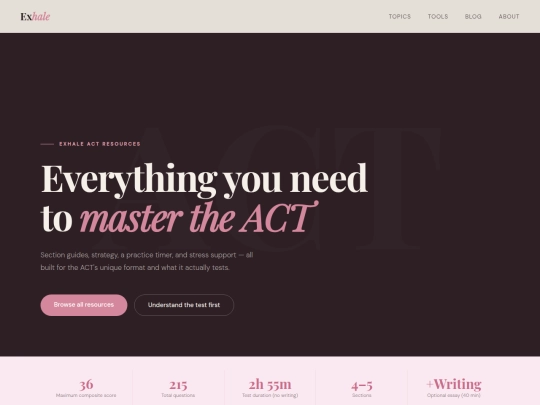 act screenshot