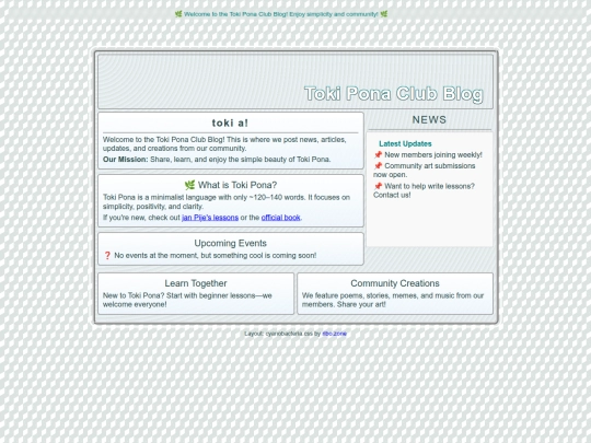 Toki Pona Club • Blog - The Esoteric Sanctum