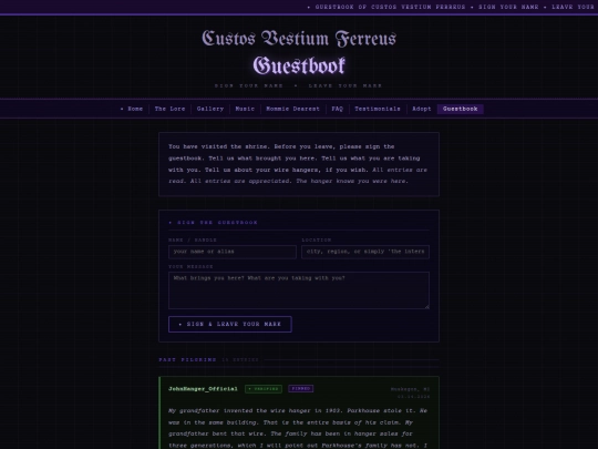 Website screenshot