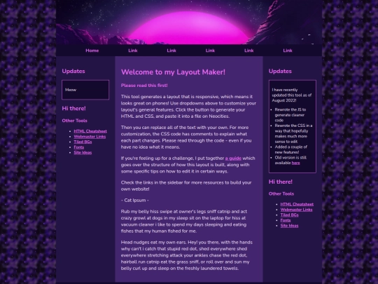 Website screenshot