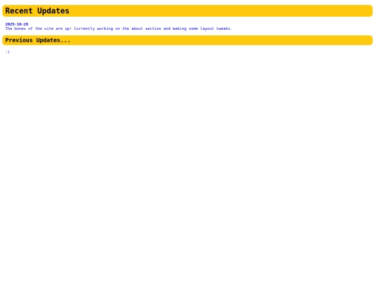 updates screenshot