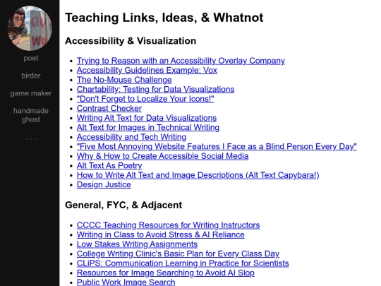 teaching_links screenshot