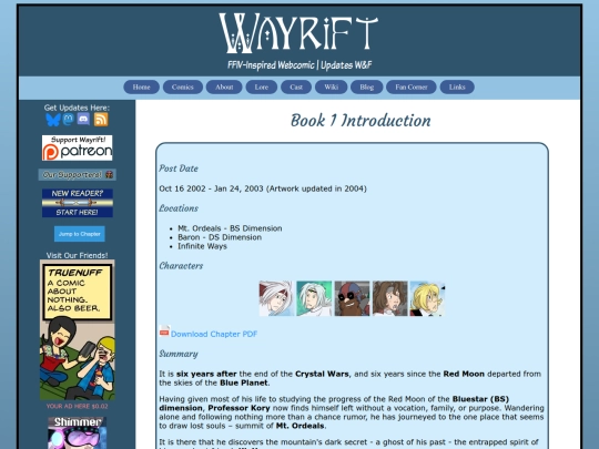 Website screenshot