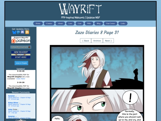 Website screenshot